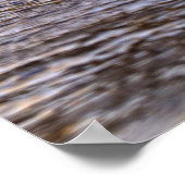 Barrel Surf Wave im Sonnenuntergang des Ozeans Poster (Ecke)