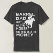 Barrel Vater Racing Rodeo Reiten T-Shirt (Design vorne)