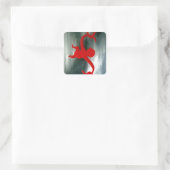 Barrel voller Affenspass Quadratischer Aufkleber (Tasche)