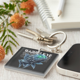 Barreleye-Fisch - Cyberpunk-Tiefseeräuber Schlüsselanhänger