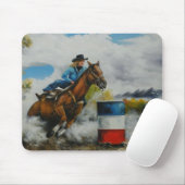Barrell-Racer-Malerei auf individuell anpassbare P Mousepad (Mit Mouse)