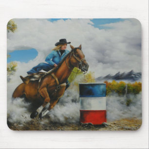 Barrell Rennläufer-Malerei auf kundengerechten Mousepad