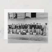Barrels of Bootleg Liquor, 1922 Postkarte (Vorne/Hinten)