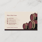 Barrels - Weinkeller Visitenkarte (Rückseite)