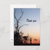 Barren Bäume bei Sonnenuntergang im Frühling Danke (Vorne/Hinten)