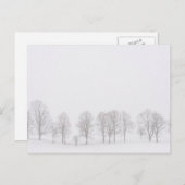 Barren Bäume in der schneeweißen Welt Postkarte (Vorne/Hinten)
