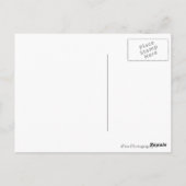 Barren Bäume in der schneeweißen Welt Postkarte (Rückseite)