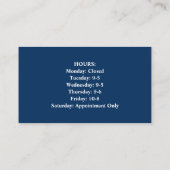 Barren und Stabstahl-Visitenkarte Visitenkarte (Rückseite)