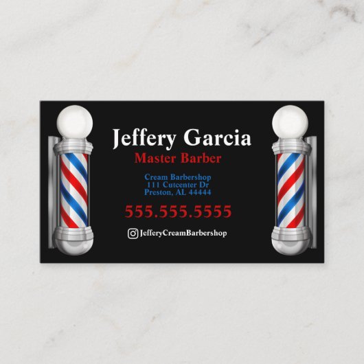 Barren und Stabstahl-Visitenkarte Visitenkarte (Vorderseite)