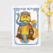 Barren Van Kat Card Karte (Gelbe Blume)