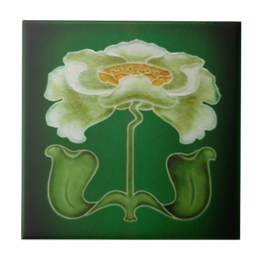 Barrett Art Nouveau Repro 1905 Imitats Relief Tile Fliese (Vorderseite)