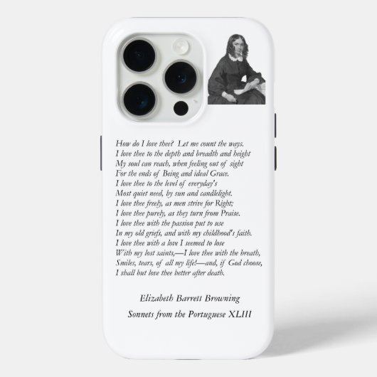 Barrett Browning - Sonnets aus Portugal 43 Case-Mate iPhone Hülle (Rückseite)