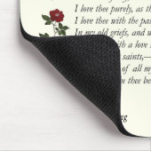 Barrett Browning - Sonnets aus Portugal 43 Mousepad (Ecke)
