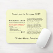Barrett Browning - Sonnets aus Portugal #43 Mousepad (Mit Mouse)