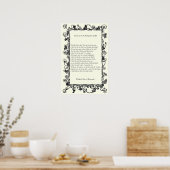 Barrett Browning - Sonnets aus Portugal 43 Poster (Küche)