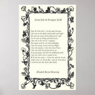 Barrett Browning - Sonnets aus Portugal 43 Poster
