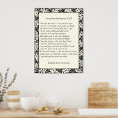 Barrett Browning - Sonnets aus Portugal 43 Poster (Küche)