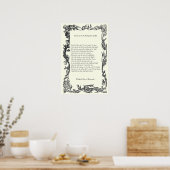 Barrett Browning - Sonnets aus Portugal 43 Poster (Küche)