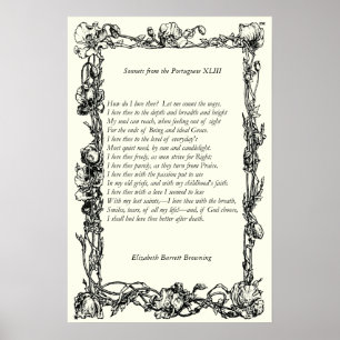 Barrett Browning - Sonnets aus Portugal 43 Poster