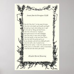 Barrett Browning - Sonnets aus Portugal 43 Poster