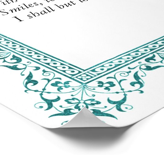 Barrett Browning - Sonnets aus Portugal #43 Poster (Ecke)