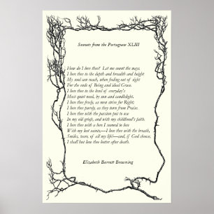 Barrett Browning - Sonnets aus Portugal 43 Poster