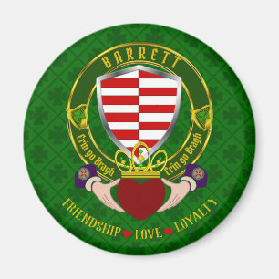 Barrett Irischer Schild & Claddagh Magnet
