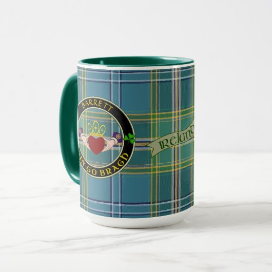 Barrett Irish Claddagh Personalisiert Tasse (Vorderseite Links)
