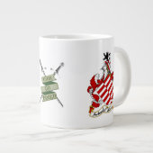 Barrett Irish Coat of Arms Personalisiert Jumbo-Tasse (Vorderseite Rechts)