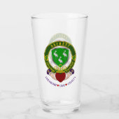 Barrett Irish Shield & Claddagh Beer Glas (Rückseite)