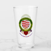 Barrett Irish Shield & Claddagh Beer Glas (Vorderseite)