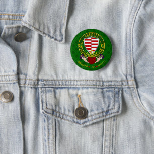 Barrett Irish Shield & Claddagh Button