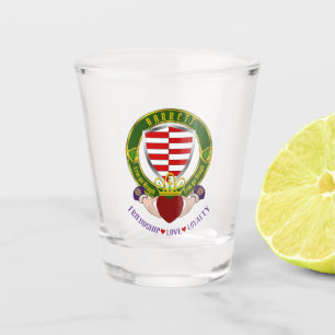 Barrett Irish Shield & Claddagh Schnapsglas