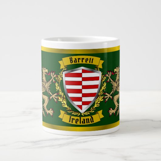 Barrett Irish Shield & Griffins Jumbo-Tasse (Vorderseite)