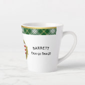 Barrett Irish Shield & Tartan Personalisiert Milchtasse (Rechts)