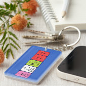 Barrett Periodenschlüsselring Schlüsselanhänger (Vorderseite rechts)