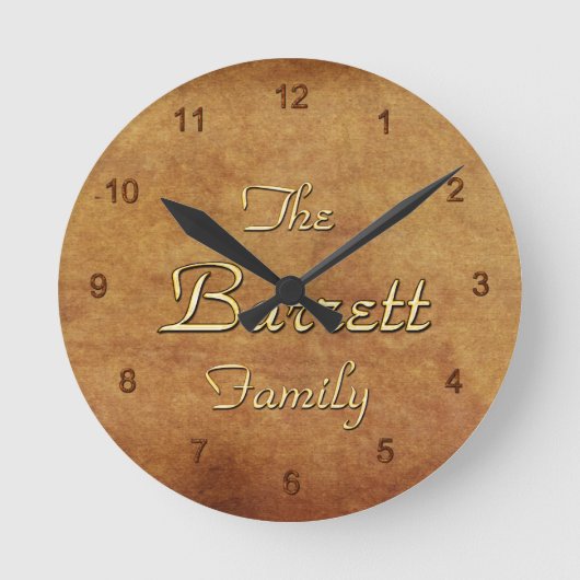 BARRETT RUNDE WANDUHR (Vorderseite)