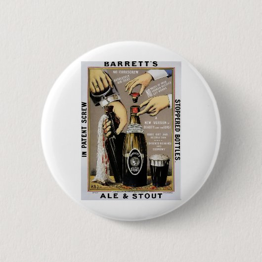 Barretts Ale u. Stout Button (Vorderseite)