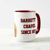 Barrett's Chapel 150th Anniversary Coffee Mug Tasse (VorderseiteRechts)
