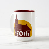 Barrett's Chapel 150th Anniversary Coffee Mug Zweifarbige Tasse (Vorderseite Links)