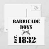 Barricade Boys Odds und Ends Postkarte (Vorne/Hinten)