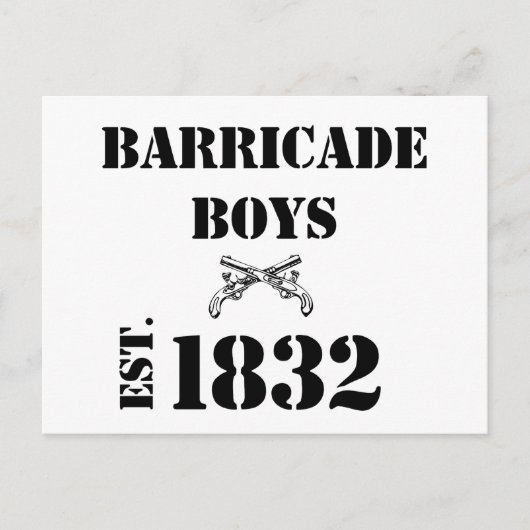 Barricade Boys Odds und Ends Postkarte (Vorderseite)