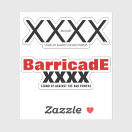 Barricade XXXX Aufkleber