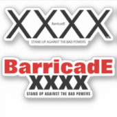 Barricade XXXX Aufkleber (Vorderseite)