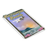 Barricane Beach, Devon Urlaubsposter Magnet (Rechte Seite)