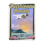 Barricane Beach, Devon Urlaubsposter Magnet (Vertikal)