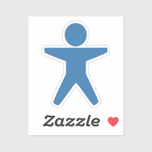 Barrierefreiheit Aufkleber (Blatt)