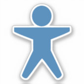 Barrierefreiheit Aufkleber (Vorderseite)