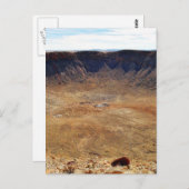 Barringer Meteorite Crater Postkarte (Vorne/Hinten)