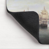 Barrington Aktion bei Sankt Lucia, 1778 Mousepad (Ecke)